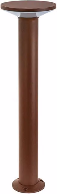Lampada da terra a paletto Gealuce GES2333N LED 12W 4000K IP65 in alluminio marrone con diffusore in policarbonato bianco per giardino – 1