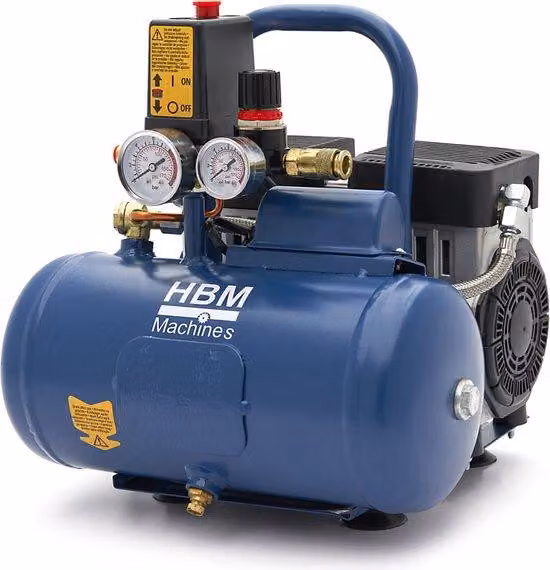 Compressore da 6 litri, con basso livello di rumorosità (85 dB(A))