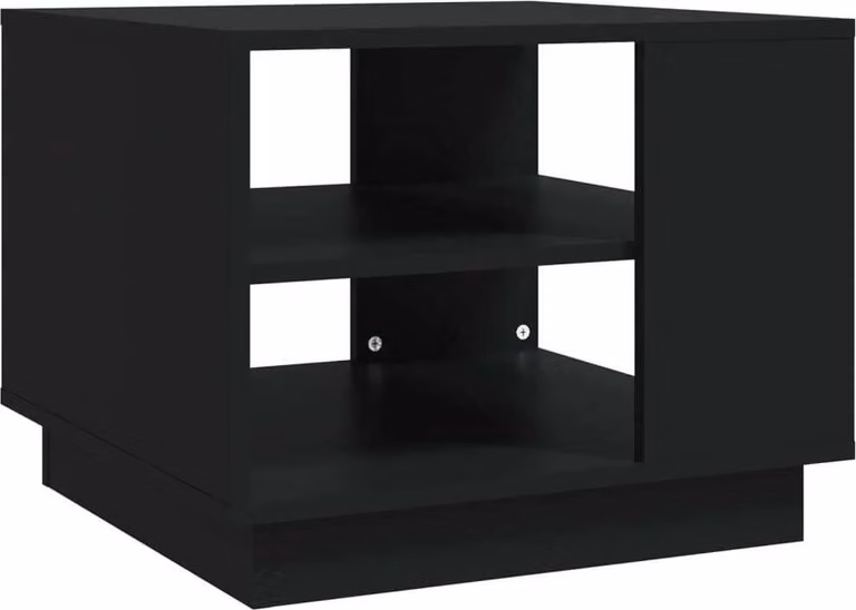 Tavolino da Salotto Nero 55x55x43 cm in Truciolato