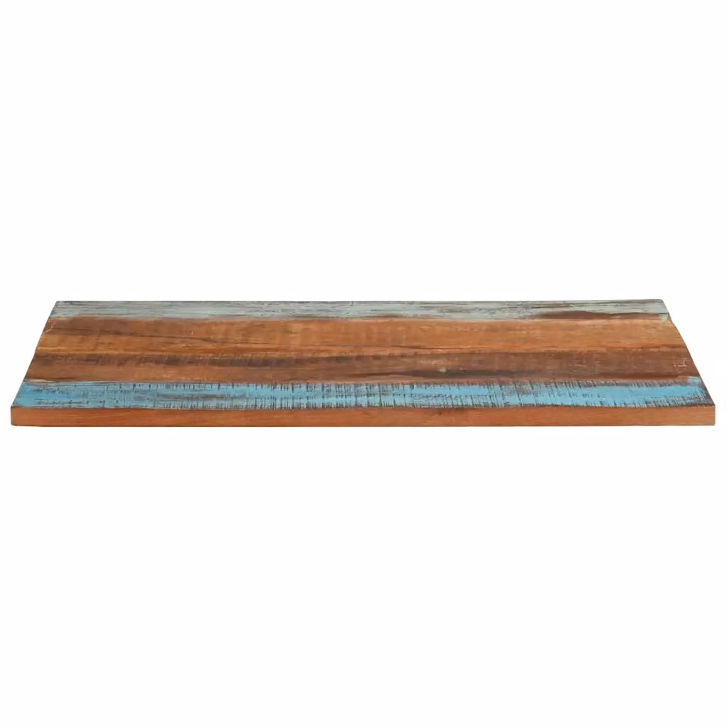 Piano per tavolo o scrivania rettangolare in legno di recupero mango e teak multicolore L: 90 cm, P: 70 cm – 2