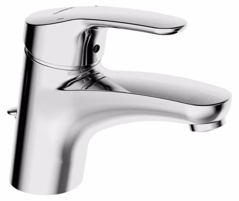 Miscelatore monocomando per lavabo, cromato, con attacchi flessibili