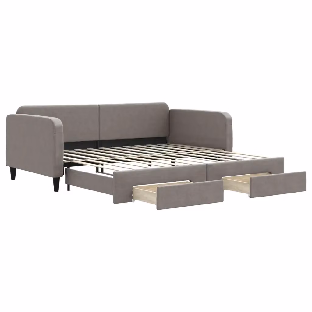 Divano Letto Moderno vidaXL in Tessuto Beige o Grigio per Soggiorno e Camera da Letto – 2