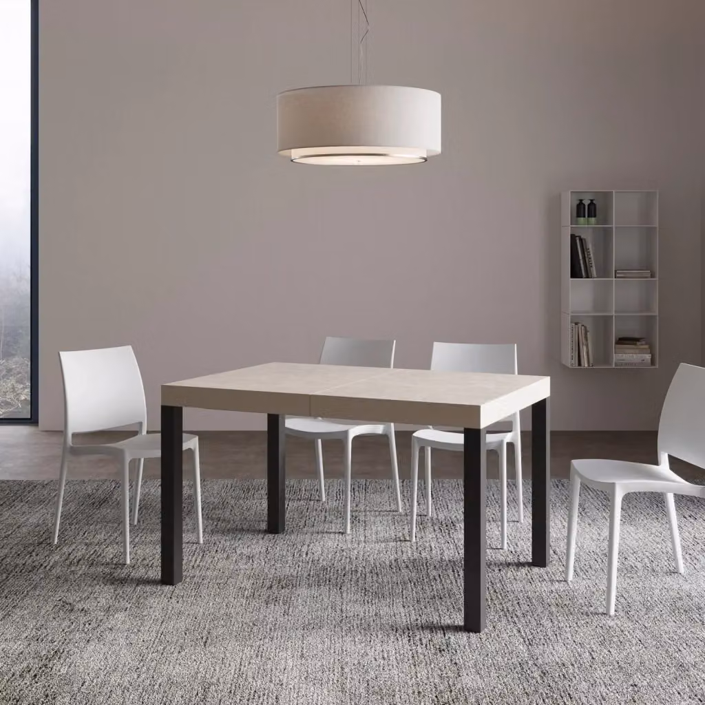 Tavolo allungabile Itamoby Every cashmere con gambe antracite L: 90-400 cm, P: 140 cm, H: 77 cm – 2
