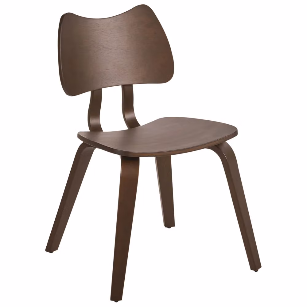 Set di 2 sedie da pranzo BELIANI in legno di gomma marrone scuro stile retrò per cucina e sala da pranzo – 2