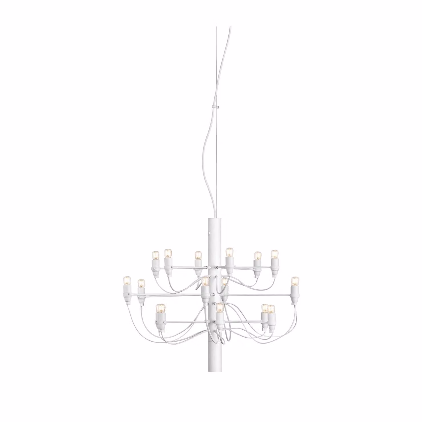 Flos - 2097/18 (clear bulbs) - Lampada a sospensione - Bianco Opaco