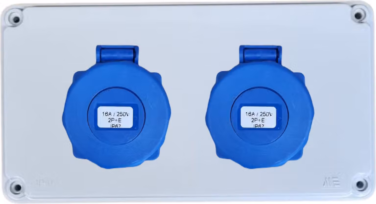 Quadro di distribuzione IP67, quadro elettrico, quadro fusibili 2x 230 V IP67_Senza _Senza_40202005_Senza cavi