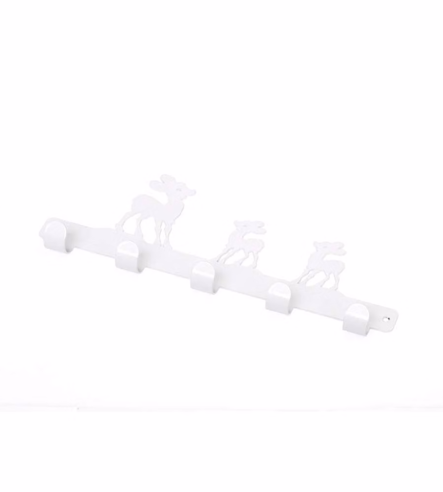 Appenditutto Capriolo 5 Posti In Metallo Bianco