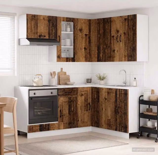 Unità Cucina KALMAR 8 pz Legno antico Legno ingegnerizzato 3438379