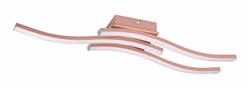 TRIO Plafoniera LED Route 3 luci oro rosa 56 cm