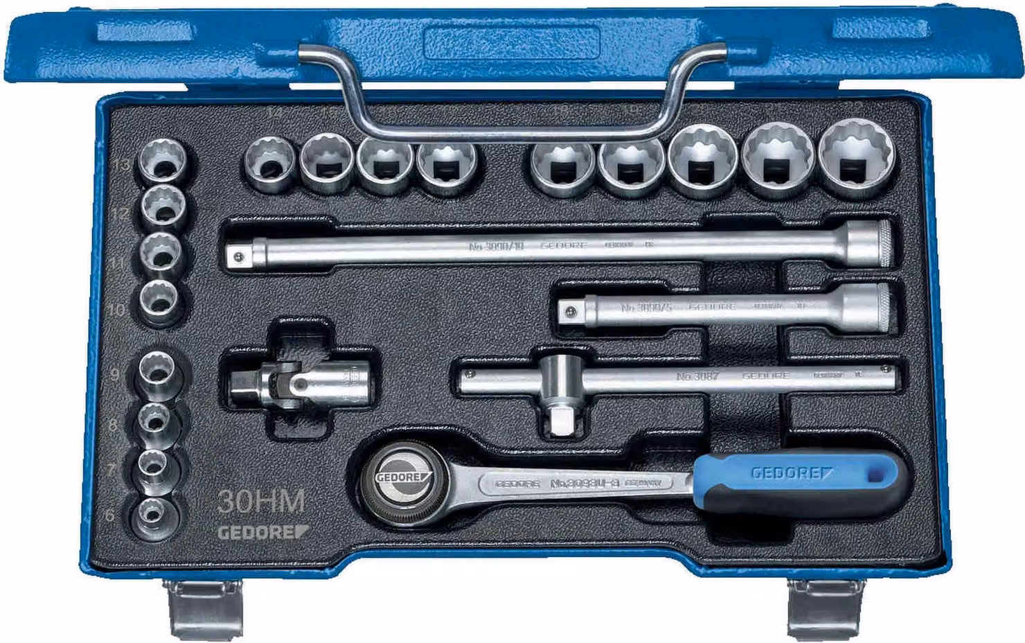 GEDORE D 30 HMU-3 Set di chiavi a bussola 3/8" 22 pezzi profilo UD 6-22 mm, 6240470