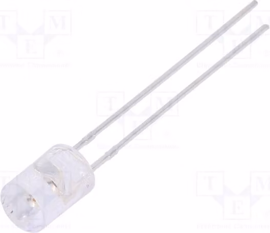 5 LED, 5mm, 1,6÷2,4V, 270÷460mcd, 110°, montaggio a foro passante, 20mA, LL-503VC2Q-4C, diodi LED, 5mm