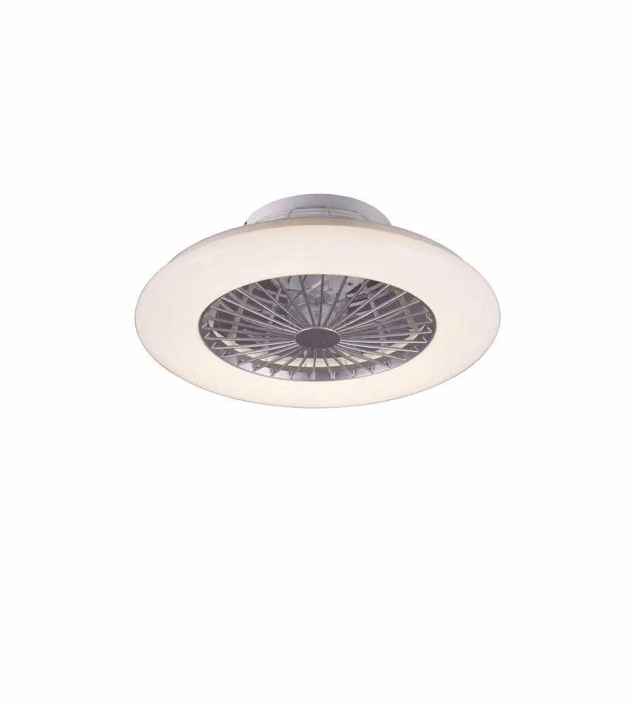 Trio Lighting Plafoniera Ventilatore LED Titanio 50cm - Luce Regolabile STRALSUND R62522187