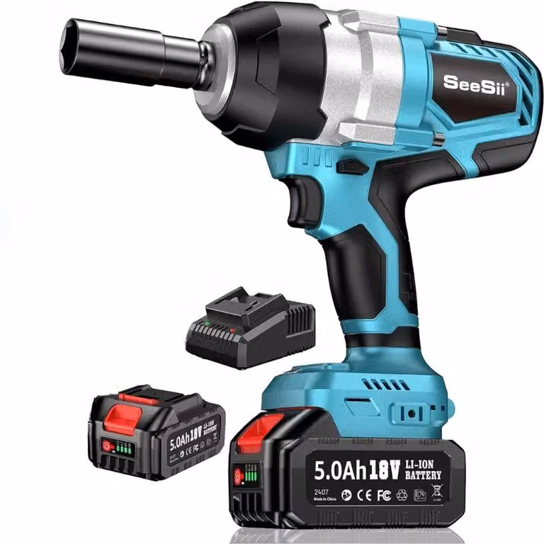 Avvitatore a impulsi, coppia di 1400 Nm, controllo a 3 velocità, 1 batteria