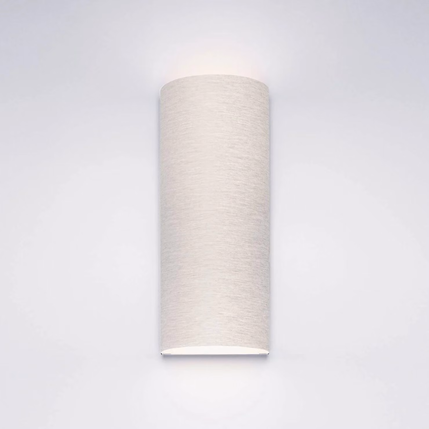 Serien Lighting Applique da parete di design Club, dimmerabile, Alluminio / Grigio / Zincato, Soggiorno / Sala da pranzo, Tessuto / Stoffa / Seta, Design, Applique