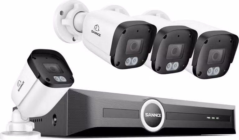 Telecamera di sorveglianza, risoluzione 5 MP, capacità di visione notturna, telecamera 8CH 4pcs, 4T