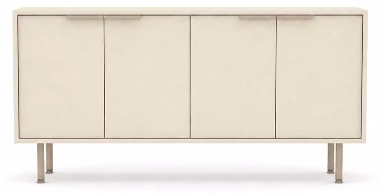 Mobile bar bianco, aspetto legno, credenza, consolle, mobile contenitore moderno, armadio per soggiorno
