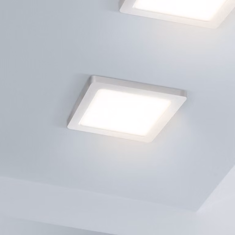 Heitronic Plafoniera a LED Selesto, dimmerabile, Bianco / Opale, Corridoio, Alluminio, Moderno, Plafoniera LED