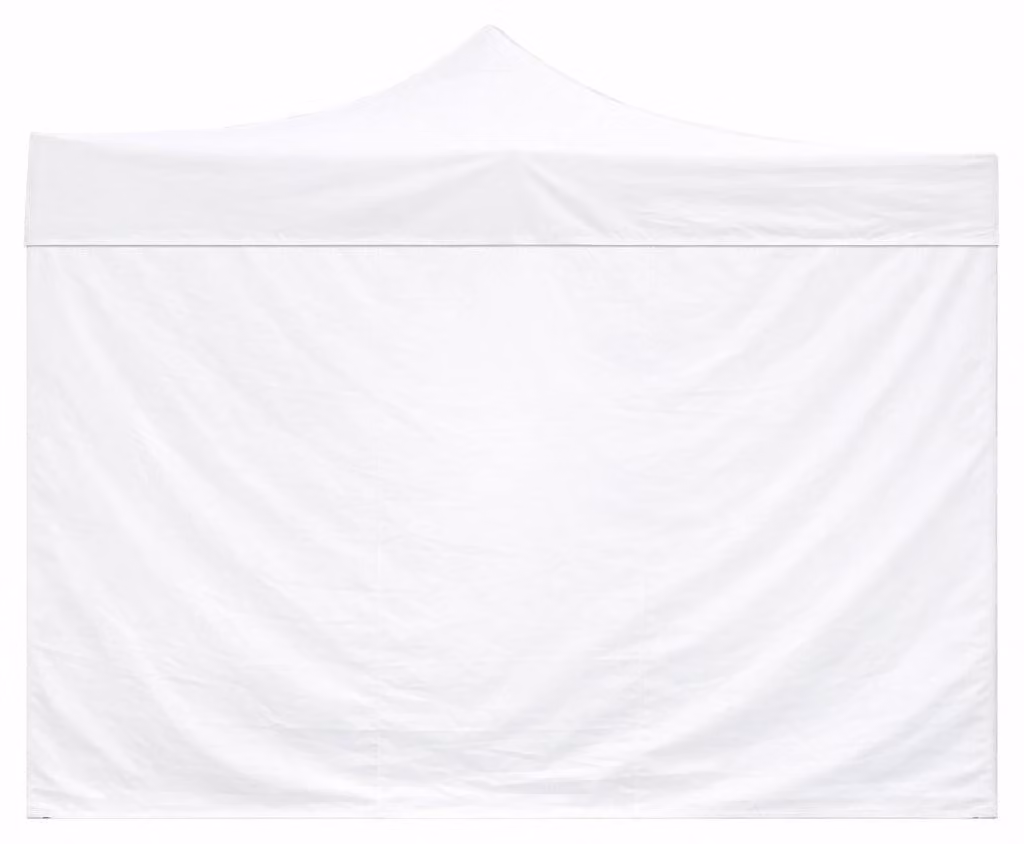 Divina Garden Telo Laterale Impermeabile Bianco per Gazebo 3x2m