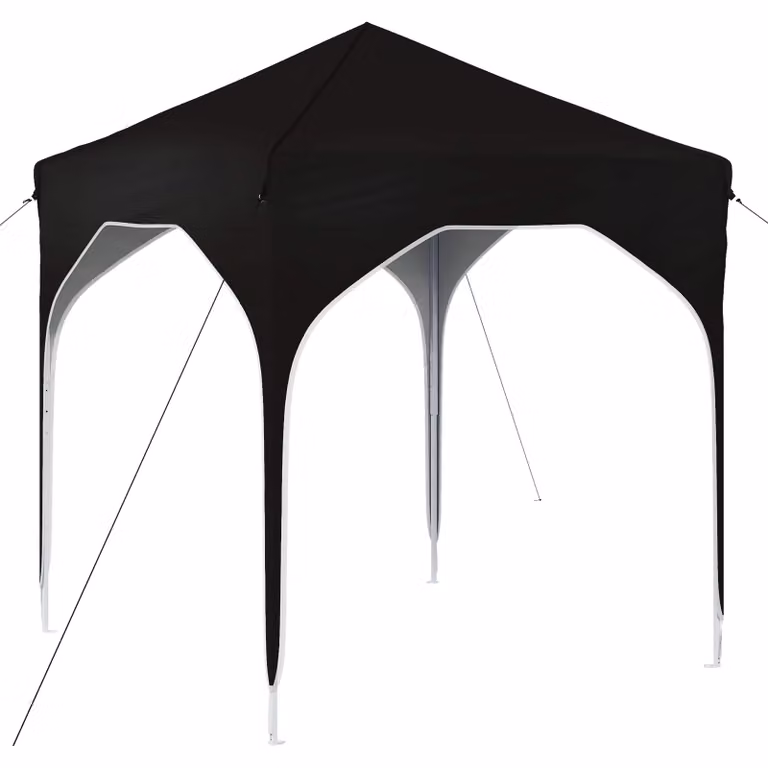 Tenda per feste a pop-up 194 x 194 x 245 cm Nero