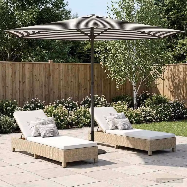 Maison Exclusive - Ombrellone da giardino rettangolare, 2,7 x 2,7 m, in poliestere