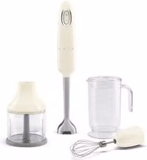 Frullatore ad immersione Smeg HBF03CREU beige con potenza 700W e 2 velocità