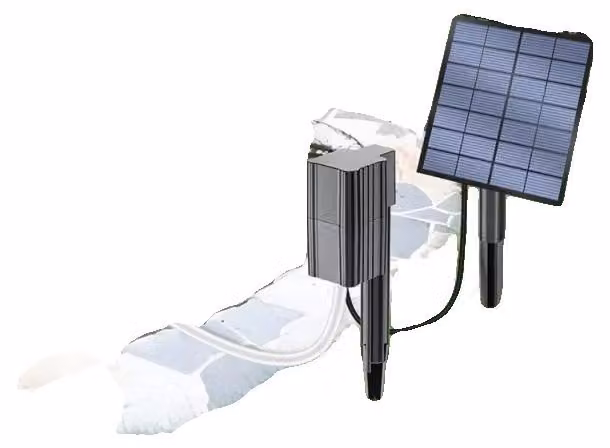 Pompa di ossigeno, alimentata a energia solare, facile da installare, modello AP019, 2,5W