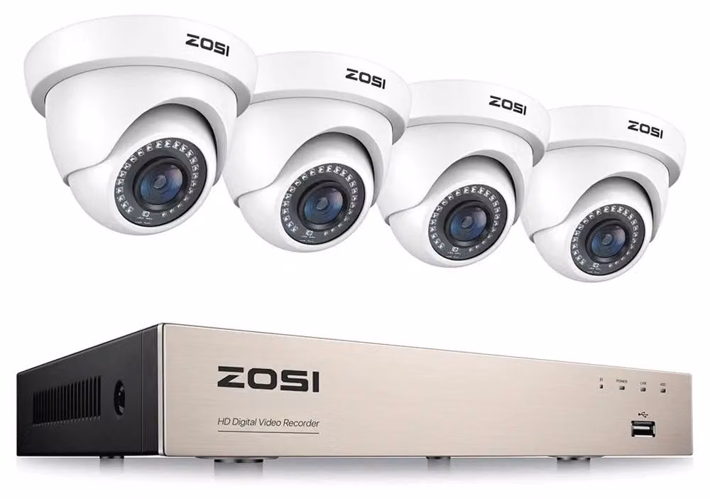 C225 - Sistema di telecamere di sicurezza - H.265+ 8 canali, 5MP - Per interni/esterni - Telecamera di sorveglianza - Telecamera di sicurezza