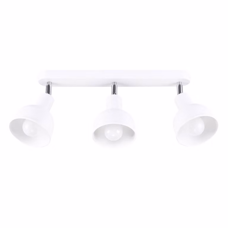 Lampada a soffitto ELBA 3 bianco 3xE27 15W acciaio 18.5x24x59cm Sollux Lighting