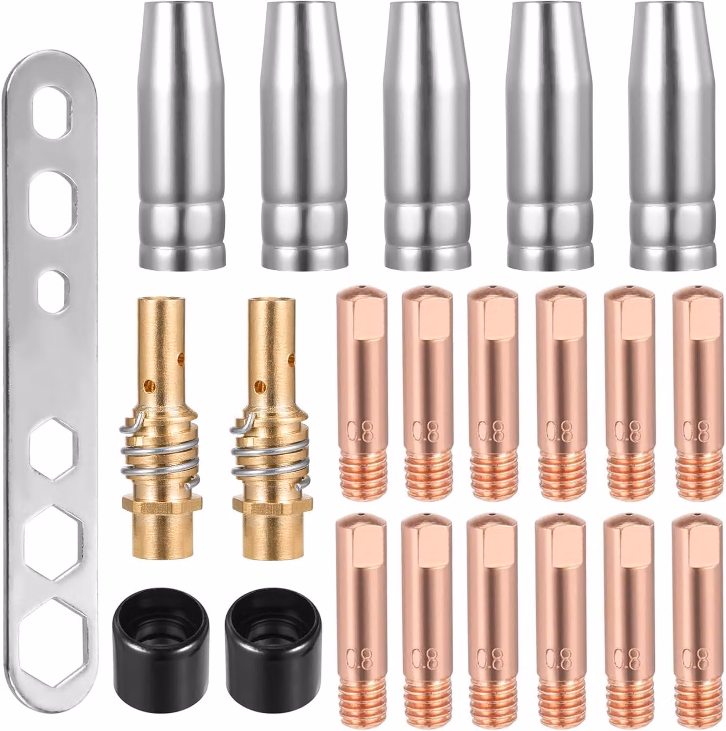 22 accessori per saldatrice MIG compatibili con MB15AK, kit di consumabili per torcia di saldatura