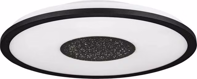 Plafoniera Moderna Eglo con LED Integrato 18W in Alluminio e Plastica, Colore Nero e Bianco