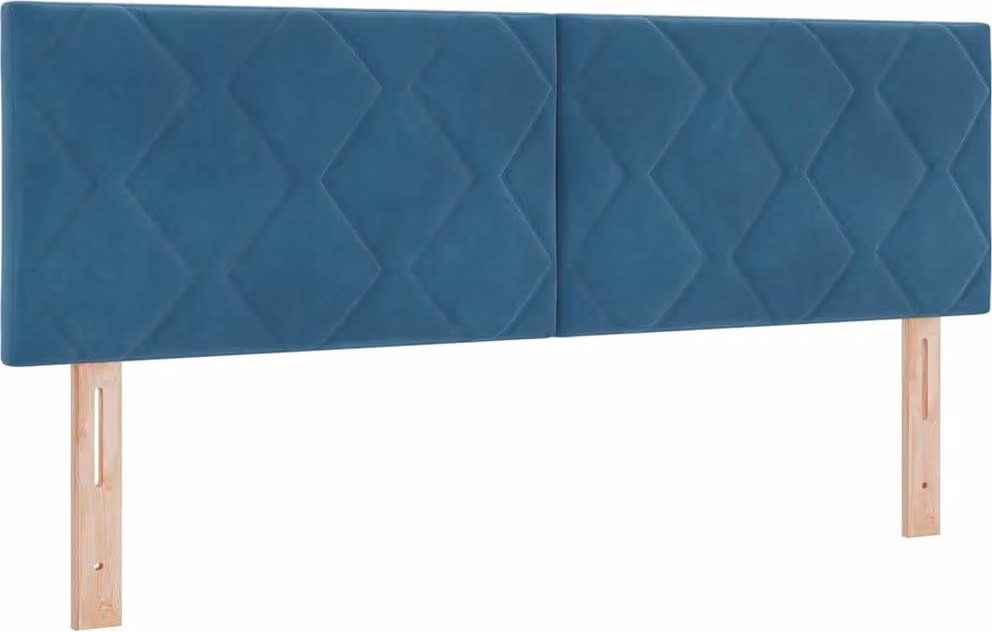 Testiera blu scuro 144 cm velluto