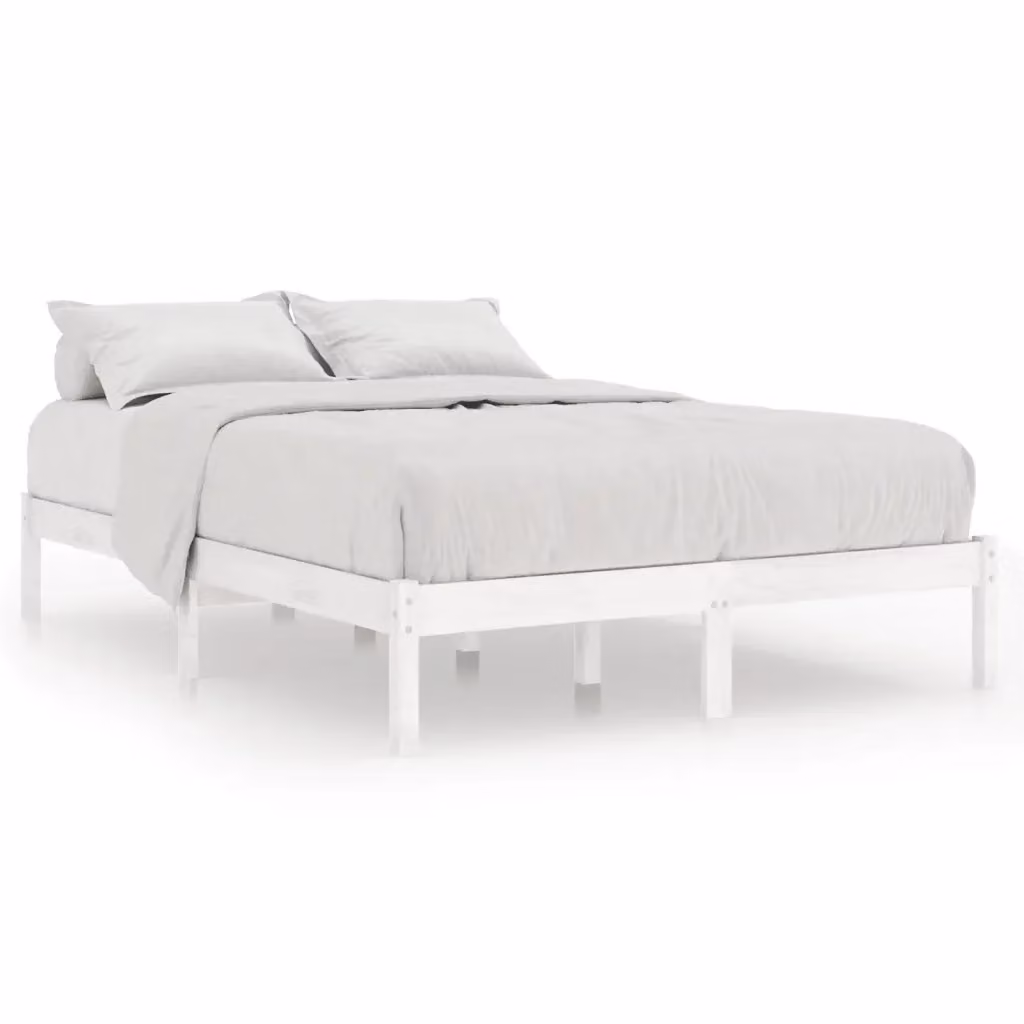 Giroletto bianco in legno massello di pino vidaXL L/P: 160 x 200 cm – 2