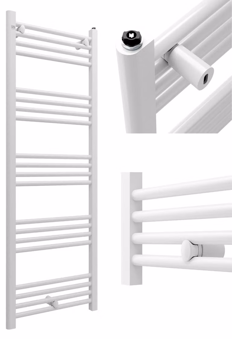 Granitan - Radiatore da bagno - Scaldasalviette - 50x140 cm - Bianco - Scaldasalviette - PUERTO