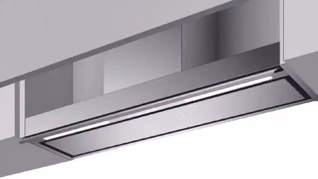 Cappa da incasso Profile Baraldi in acciaio inox color argento, aspirazione o ricircolo, 700 m3/h, Larghezza: 86 cm – 1