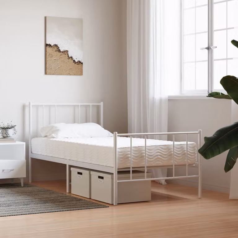 Materasso in Schiuma Bianco 100x210cm Durezza H2 H3