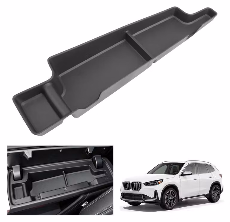 Contenitore portaoggetti per la console centrale, compatibile con BMW X1 iX1 U11 dal 2023 al 2027, realizzato in TPE (elastomero termoplastico) morbido
