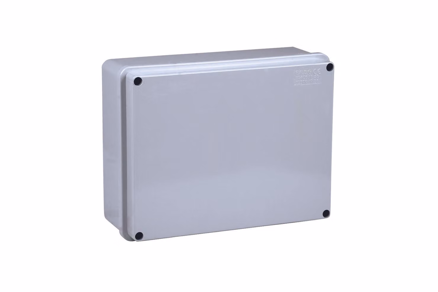 Scatola stagna cassetta derivazione rettangolare con coperchio con viti in metallo 150x110x70mm con pareti lisce IP56 FAEG - FG13505