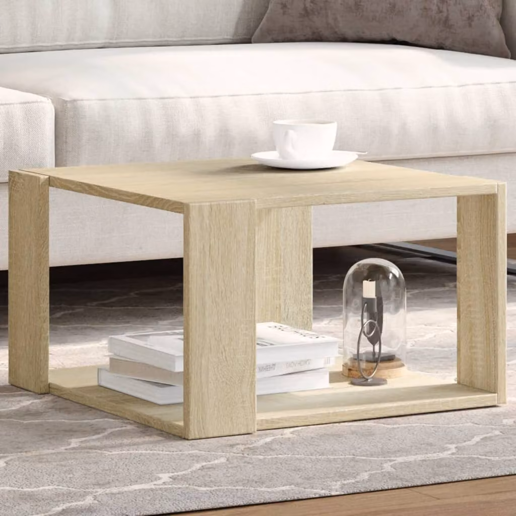 Maison Exclusive - Tavolino Sonoma in rovere 51,5x51,5x30 cm Materiale ligneo