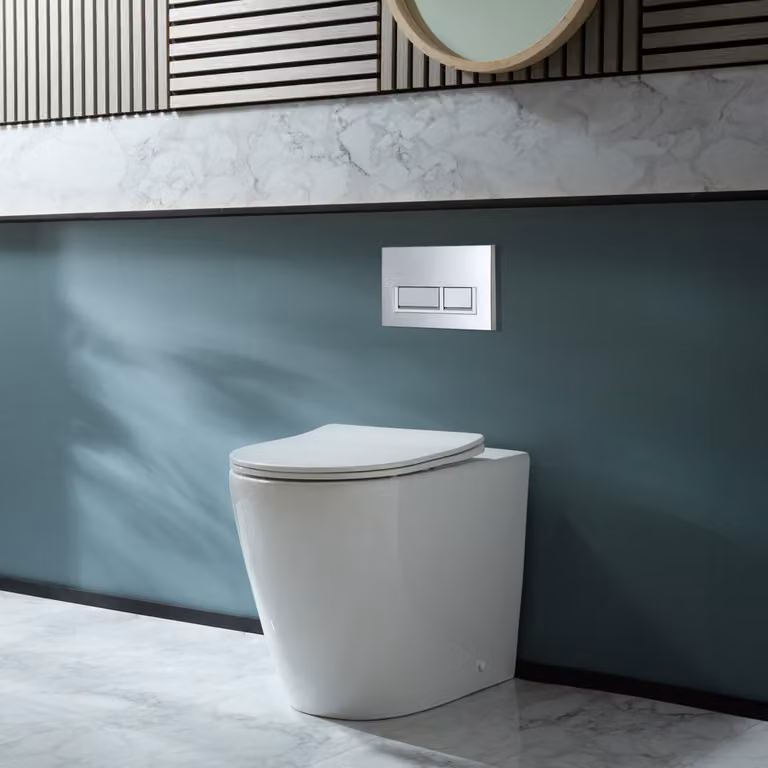 WC Moderno a Parete con Sedile Ammortizzato - Bianco