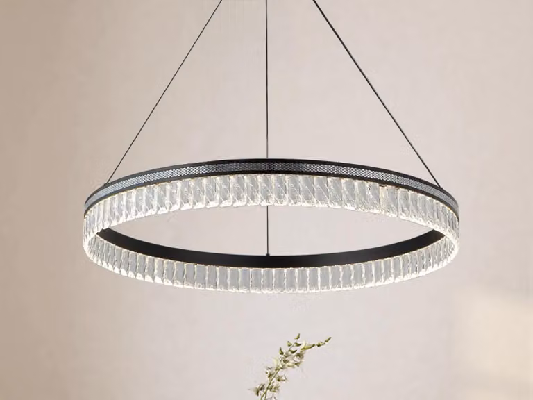 THALIA, lampadario a sospensione in cristallo - 55W