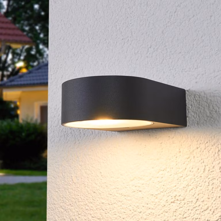 BEGA Applique da esterni a LED 33224K3, Alluminio / Grigio / Zincato, Alluminio, Moderno, Applique LED da esterni