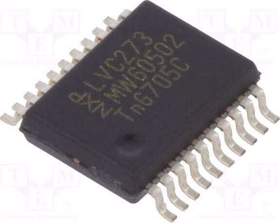 1x SMD, 8 canali, 74273DB.112, flip-flop D, con possibilità di reset