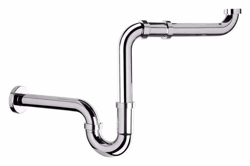 Sapho Omp Tea Siphons - Sifone per lavabo salvaspazio, cromo 126.013.5H
