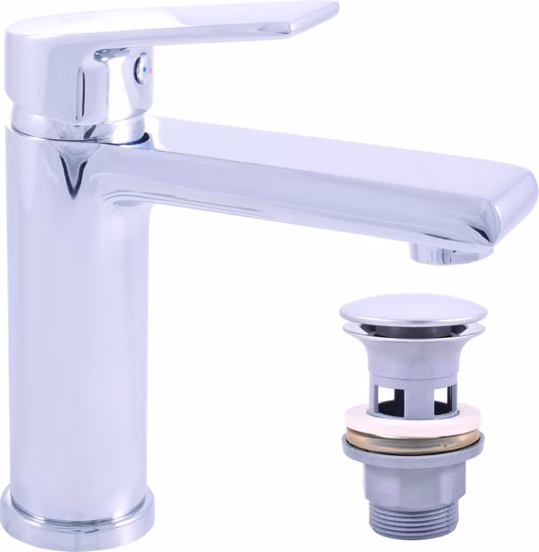 Miscelatore per lavabo con bocca click-clack COLORADO, Colore: cromo, Dimensione: 1/2'' (CO129.5)