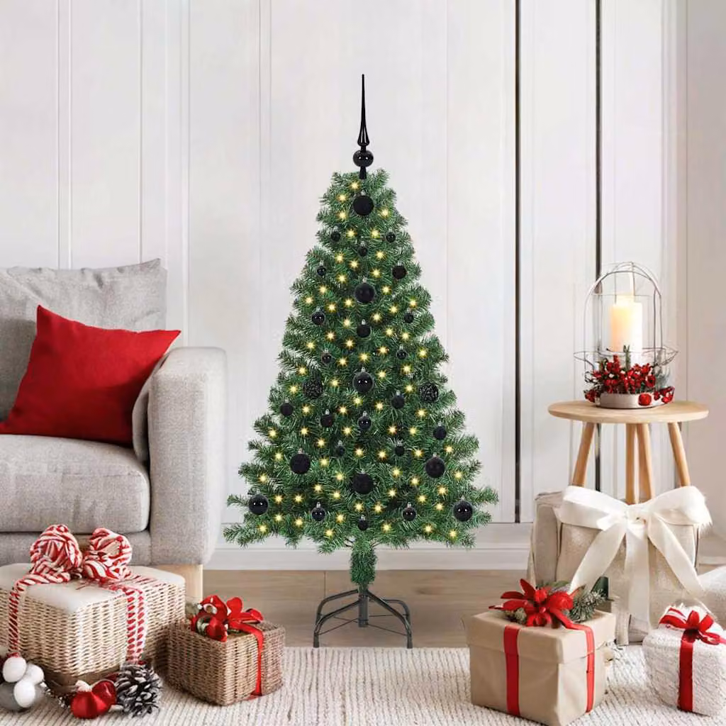 Maison Exclusive - Albero di Natale artificiale con 150 LED e supporto, verde, 120 cm