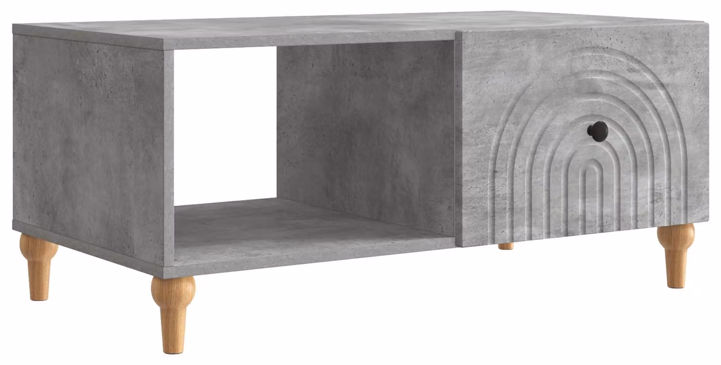 Tavolino da salotto Grigio Cemento 90 x 50 x 40 cm