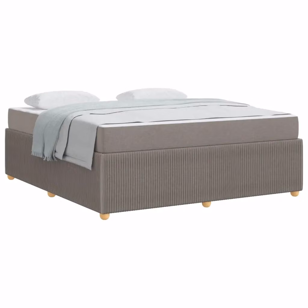Struttura del letto imbottita vidaXL Talpa in tessuto beige o grigio L/P: 180 x 200 cm – 2