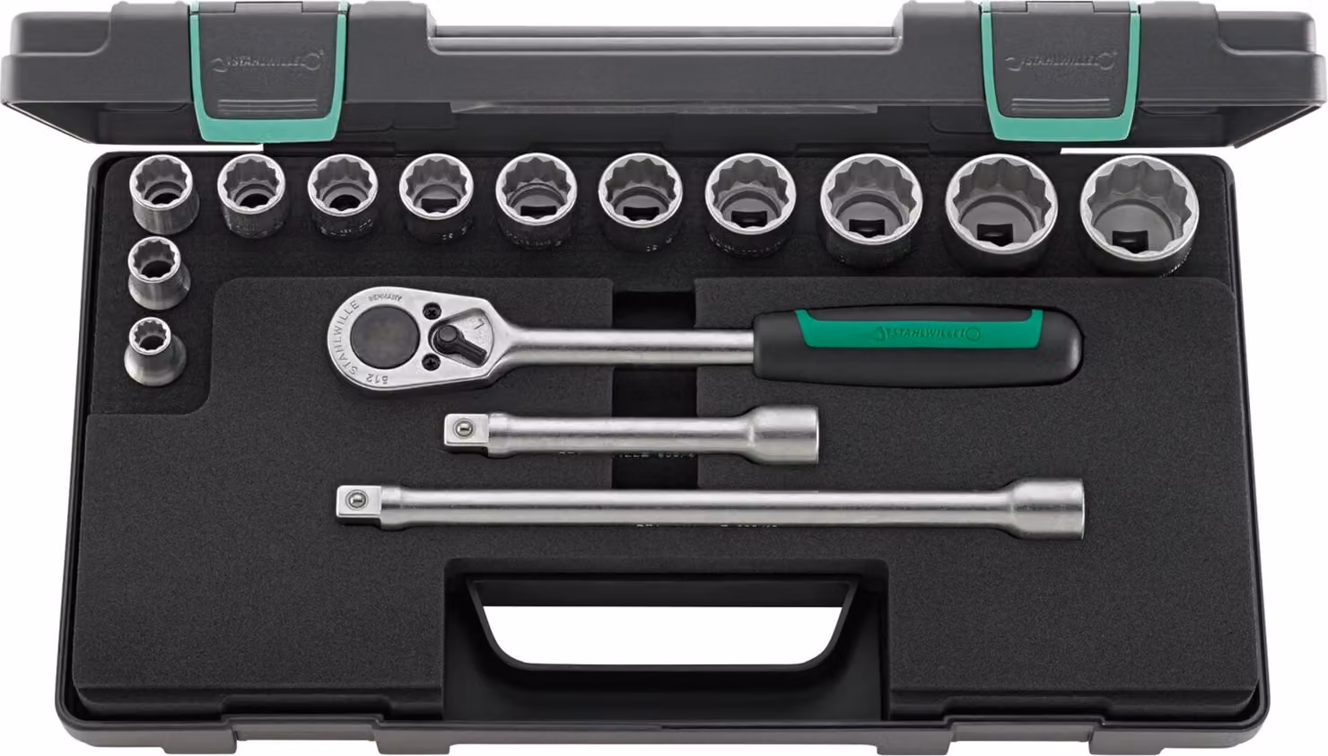 Set di chiavi a bussola Stahlwille 50/12/3 1/2" quadrato 96031435