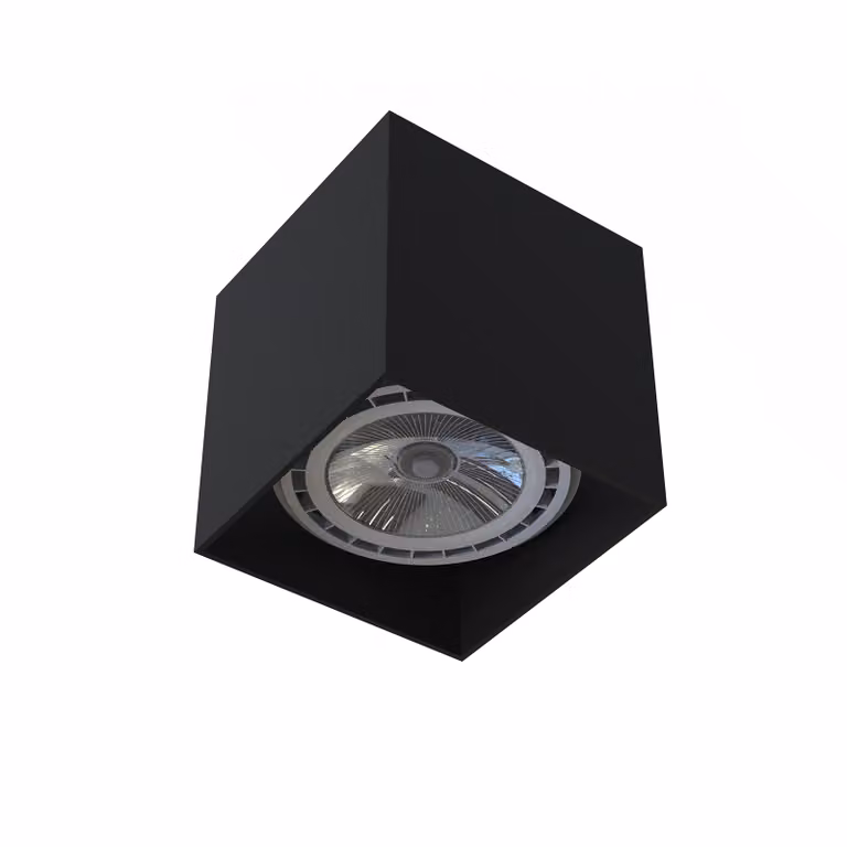 Faro spot COBBLE nero 1xES111x75W in alluminio, dimensioni: 12,5x12x12 cm, IP20, Nowodvorski Lighting