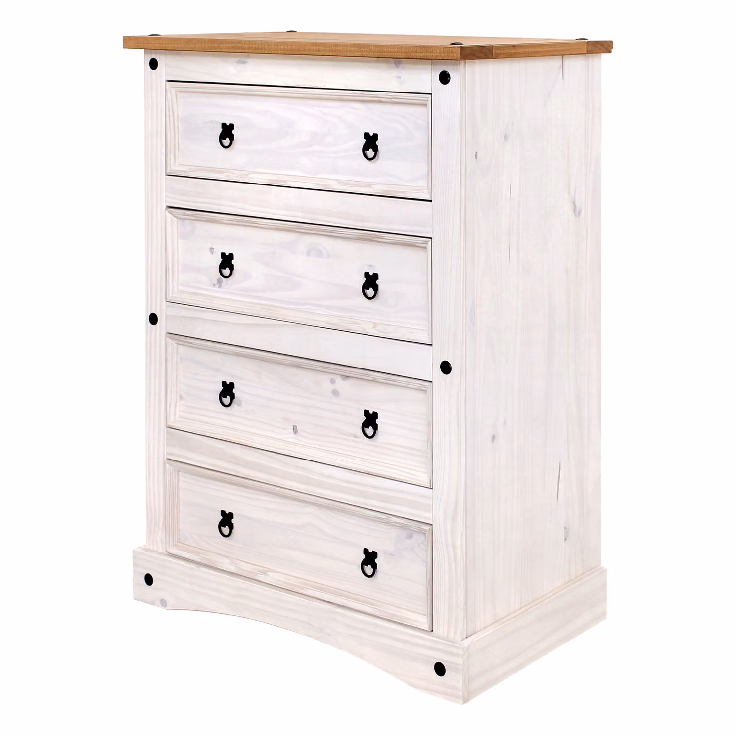 Commodo 4 cassetti  bianco cera
